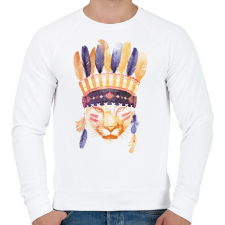 PRINTFASHION Big cheaf - Férfi pulóver - Fehér férfi pulóver, kardigán