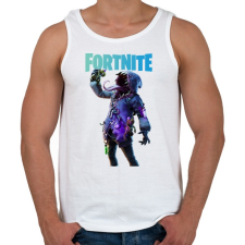 PRINTFASHION Big mouth Fortnite - Férfi atléta - Fehér atléta, trikó