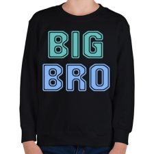 PRINTFASHION BIGBRO - Gyerek pulóver - Fekete gyerek pulóver, kardigán