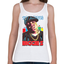 PRINTFASHION Biggie Smalls - Női atléta - Fehér női trikó