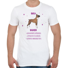 PRINTFASHION Bika - Boxer - Férfi póló - Fehér férfi póló