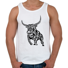 PRINTFASHION Bika - Férfi atléta - Fehér