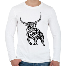 PRINTFASHION Bika - Férfi hosszú ujjú póló - Fehér férfi póló