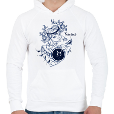 PRINTFASHION bika - Férfi kapucnis pulóver - Fehér férfi pulóver, kardigán