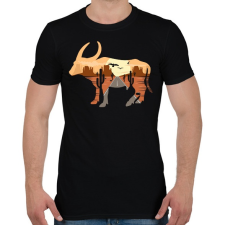 PRINTFASHION Bika - Férfi póló - Fekete férfi póló