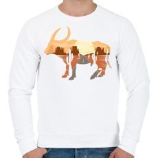PRINTFASHION Bika - Férfi pulóver - Fehér