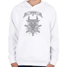 PRINTFASHION Bika - Gyerek kapucnis pulóver - Fehér gyerek pulóver, kardigán