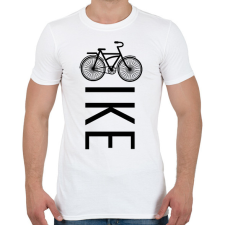 PRINTFASHION Bike - Biciklis - Férfi póló - Fehér férfi póló