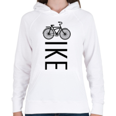 PRINTFASHION Bike - Biciklis - Női kapucnis pulóver - Fehér