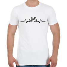 PRINTFASHION BIKE - Férfi póló - Fehér férfi póló