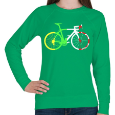 PRINTFASHION Bike - Női pulóver - Zöld női pulóver, kardigán