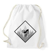 PRINTFASHION Biker Mountain - Sportzsák, Tornazsák - Fehér tornazsák