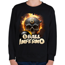 PRINTFASHION Biliárd fekete golyó - Gyerek pulóver - Fekete