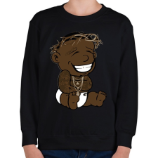 PRINTFASHION Billion dollar baby - Gyerek pulóver - Fekete gyerek pulóver, kardigán