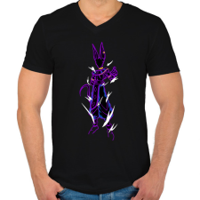 PRINTFASHION BILLS - Férfi V-nyakú póló - Fekete férfi póló