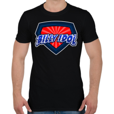 PRINTFASHION BILLY IDOL  - Férfi póló - Fekete