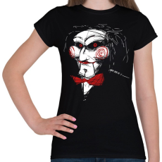 PRINTFASHION Billy the puppet - Női póló - Fekete