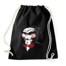 PRINTFASHION Billy the puppet - Sportzsák, Tornazsák - Fekete tornazsák