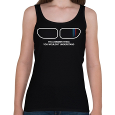 PRINTFASHION Bimmer Thing - Női atléta - Fekete