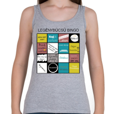 PRINTFASHION Bingo Legénybúcsúhoz - Női atléta - Sport szürke