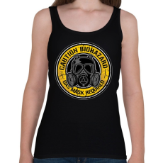 PRINTFASHION Biohazard maszk - Női atléta - Fekete