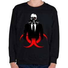 PRINTFASHION BIOHAZARD RAJZ - Gyerek pulóver - Fekete gyerek pulóver, kardigán