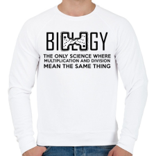 PRINTFASHION BIOLOGY - Férfi pulóver - Fehér férfi pulóver, kardigán