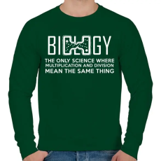 PRINTFASHION BIOLOGY - Férfi pulóver - Sötétzöld