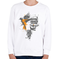 PRINTFASHION birdi59-01.png - Gyerek pulóver - Fehér gyerek pulóver, kardigán