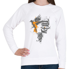 PRINTFASHION birdi59-01.png - Női pulóver - Fehér