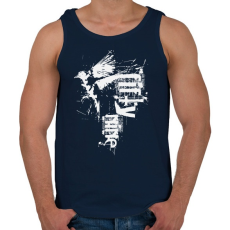 PRINTFASHION birdi59-02-01 - Férfi atléta - Sötétkék