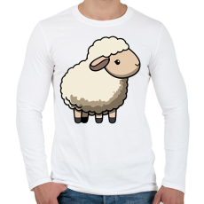 PRINTFASHION Birka - Férfi hosszú ujjú póló - Fehér