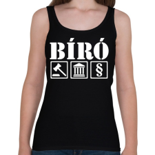 PRINTFASHION BÍró - Női atléta - Fekete női trikó