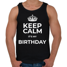 PRINTFASHION BIRTHDAY - Férfi atléta - Fekete