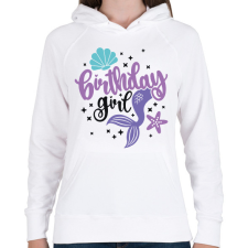 PRINTFASHION Birthday Girl - Női kapucnis pulóver - Fehér női pulóver, kardigán