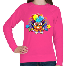 PRINTFASHION Birthday - Női pulóver - Fukszia