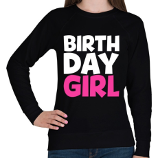 PRINTFASHION Birthdaygirl - Női pulóver - Fekete