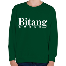 PRINTFASHION Bitang Ember - Gyerek pulóver - Sötétzöld