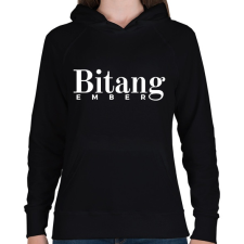 PRINTFASHION Bitang Ember - Női kapucnis pulóver - Fekete női pulóver, kardigán