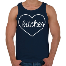 PRINTFASHION Bitches - Férfi atléta - Sötétkék atléta, trikó