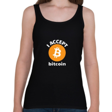 PRINTFASHION bitcoin6 - Női atléta - Fekete női trikó