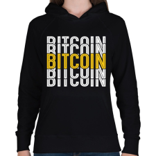 PRINTFASHION BITCOIN 4 EVER 10 - Női kapucnis pulóver - Fekete női pulóver, kardigán