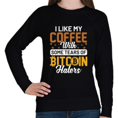 PRINTFASHION BITCOIN 4 EVER 14 - Női pulóver - Fekete
