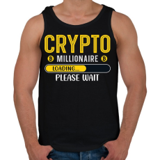 PRINTFASHION BITCOIN 4 EVER 2 - Férfi atléta - Fekete