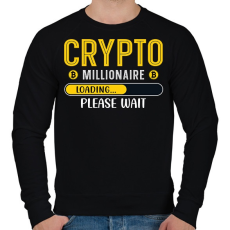 PRINTFASHION BITCOIN 4 EVER 2 - Férfi pulóver - Fekete