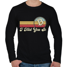 PRINTFASHION BITCOIN 4 EVER 34 - Férfi hosszú ujjú póló - Fekete férfi póló