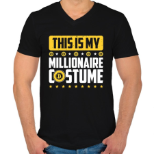 PRINTFASHION BITCOIN 4 EVER 38 - Férfi V-nyakú póló - Fekete férfi póló