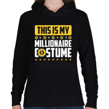 PRINTFASHION BITCOIN 4 EVER 38 - Női kapucnis pulóver - Fekete női pulóver, kardigán