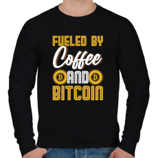 PRINTFASHION BITCOIN 4 EVER 39 - Férfi pulóver - Fekete