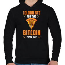 PRINTFASHION BITCOIN 4 EVER 44 - Férfi kapucnis pulóver - Fekete női pulóver, kardigán